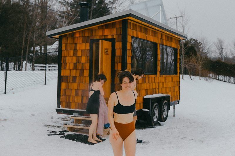 Le Festival des Saunas Mobiles démarque à North Hatley